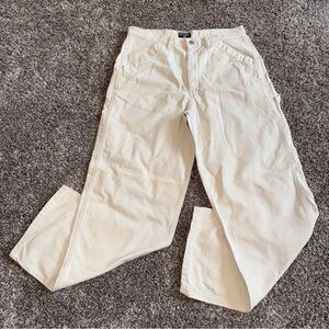 Polo Ralph Lauren Jeans Mens 34x32 White Painter Carpenter Loop Y2K 90s BAGGY